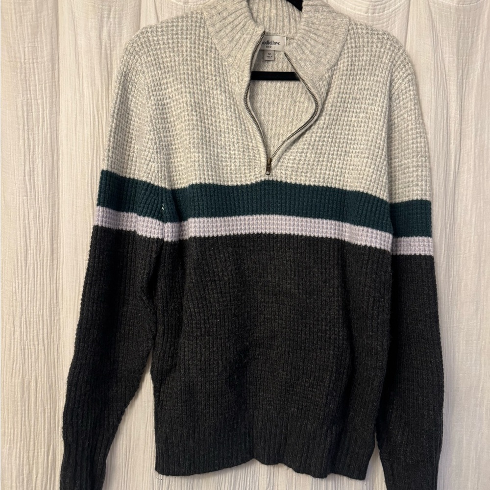 Goodfellow & Co Men's Zip-Up Sweater - Black, Gray